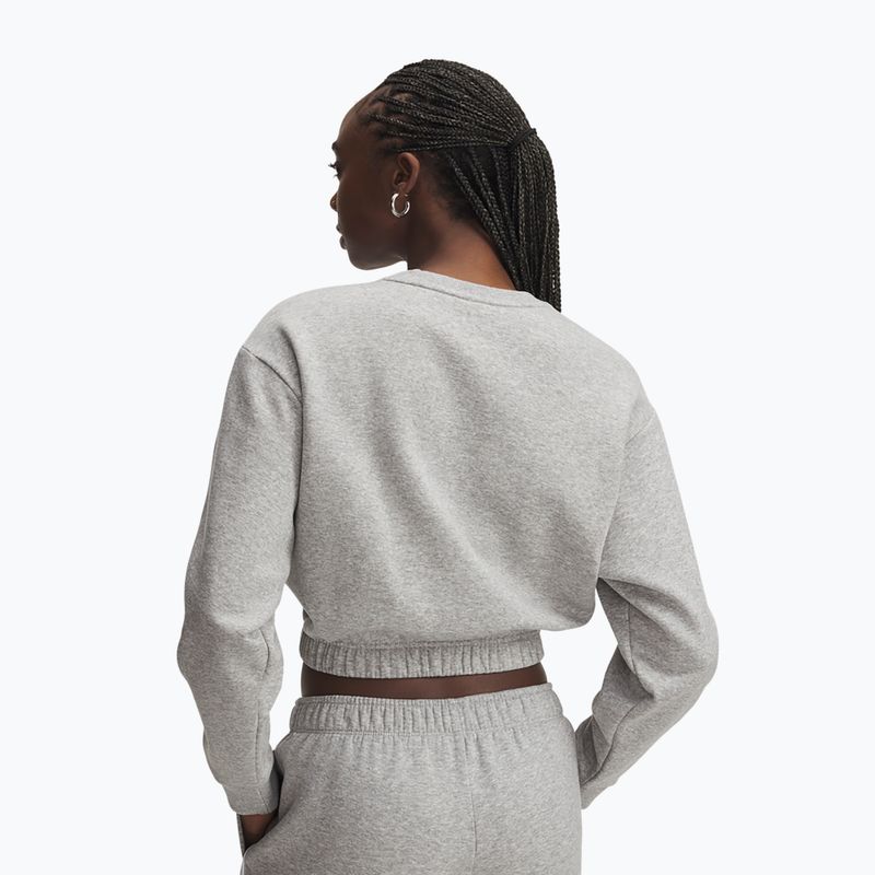 Moteriškas džemperis Under Armour Rival Fleece Piped Crew mod gray light heather/white 2