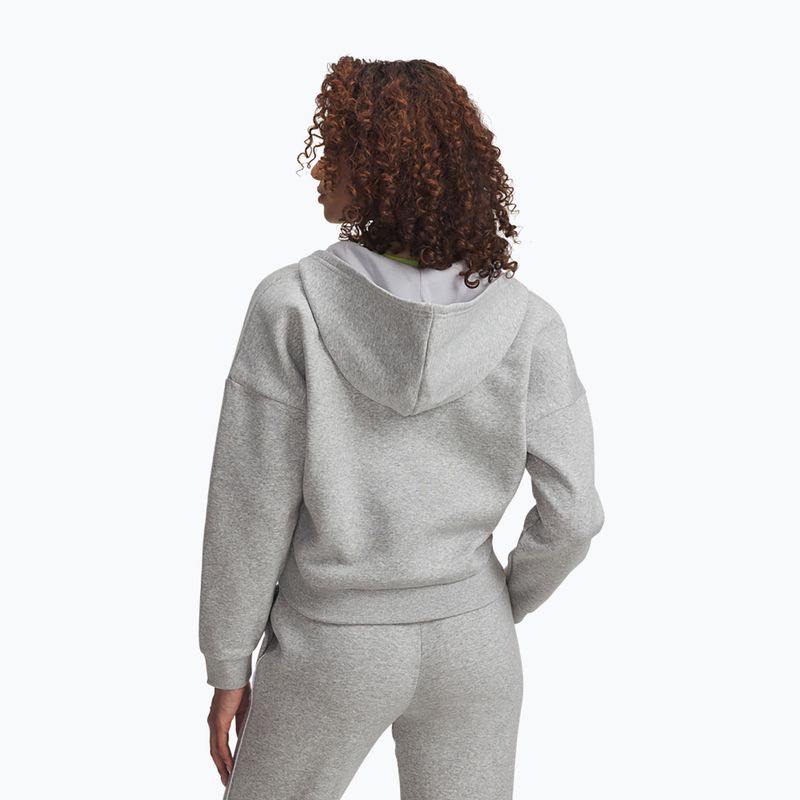 Moteriškas džemperis Under Armour Rival Fleece Piped HZ Hoodie mod gray light heather/white 2
