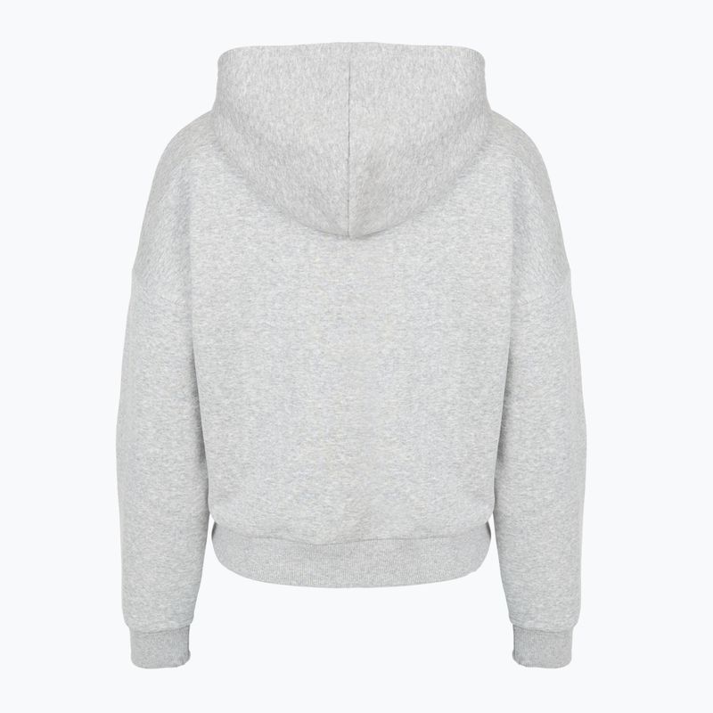 Moteriškas džemperis Under Armour Rival Fleece Piped HZ Hoodie mod gray light heather/white 4