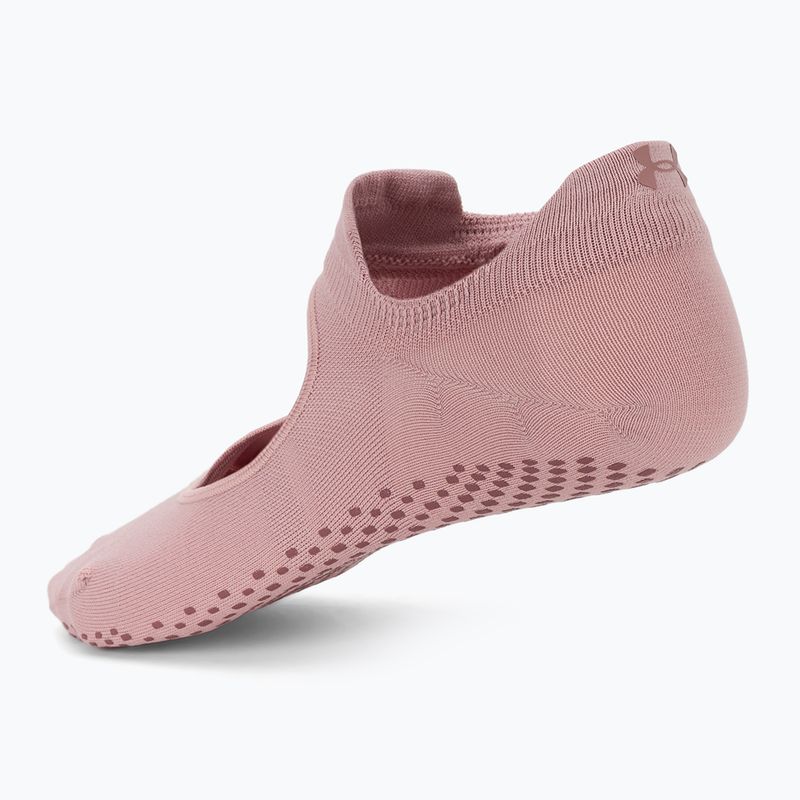 Moteriškos kojinės  Under Armour Breathe Balance 2 pary tourmaline pink/maroon mist/halo gray 2
