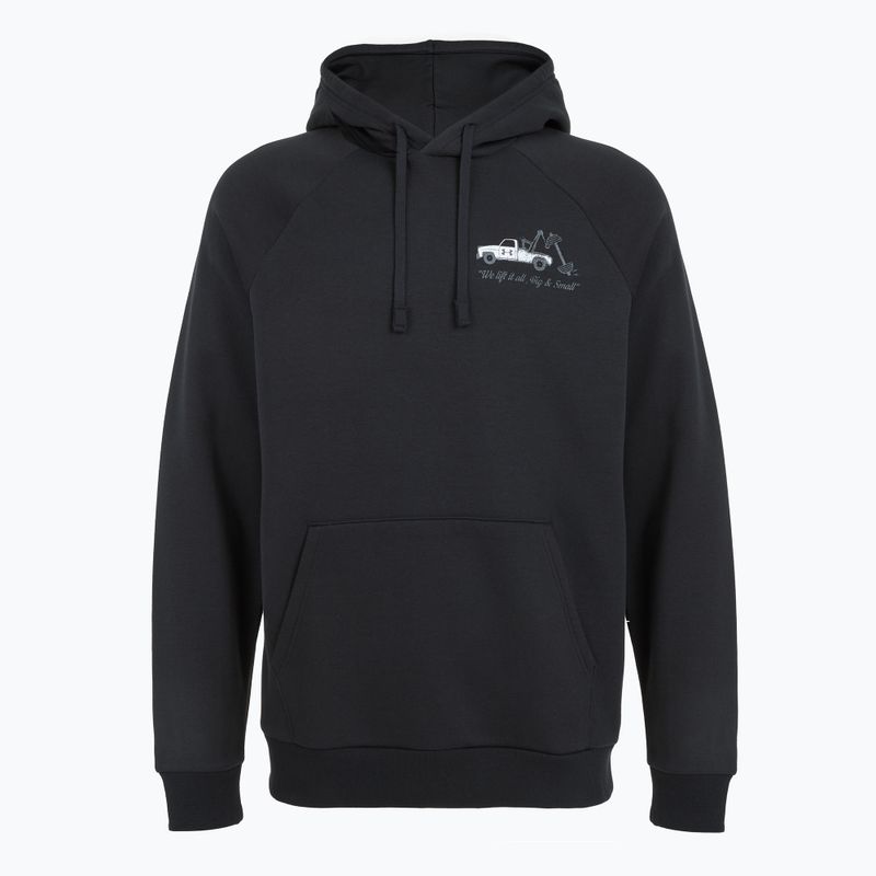 Vyriškas džemperis Under Armour Rival Fleece HBR Logo Hoodie black/white 4