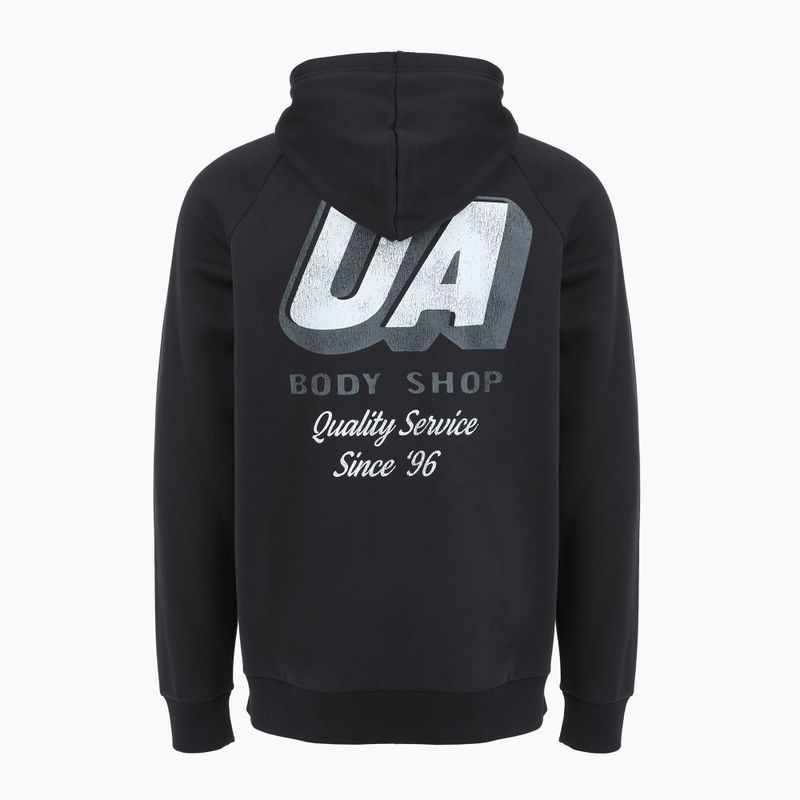Vyriškas džemperis Under Armour Rival Fleece HBR Logo Hoodie black/white 5
