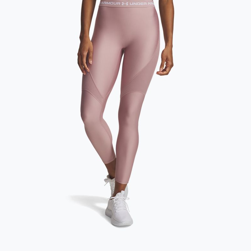 Moteriškos tamprės Under Armour HeatGear Rib tourmaline pink/tourmaline pink/white