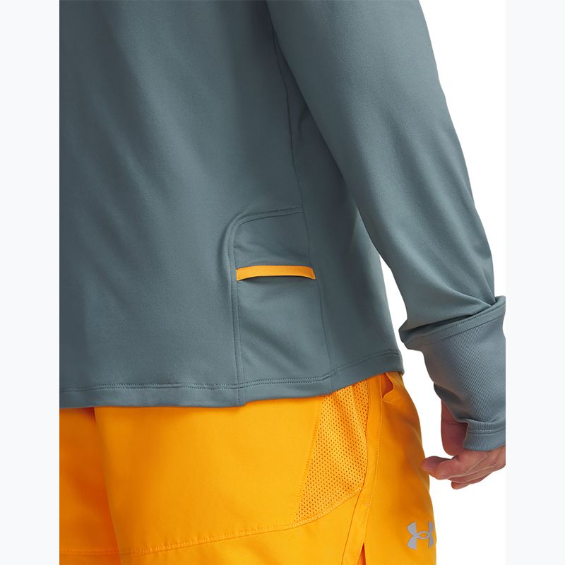 Vyriškas bėgimo marškinėlis ilgomis rankovėmis Under Armour Launch Pro 1/4 Zip jasper blue/reflective 3