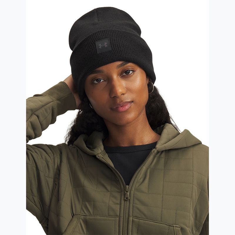 Moteriška žieminė kepurė Under Armour Halftime beanie black/black/anthracite 3