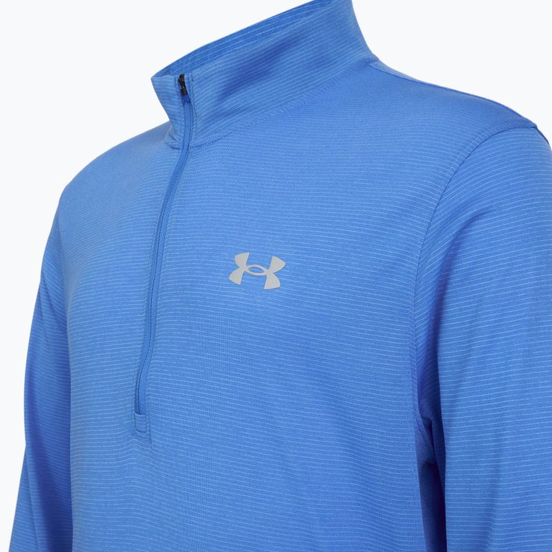 Vyriškas bėgimo džemperis Under Armour Launch 1/4 Zip blue atlantis/reflective 3