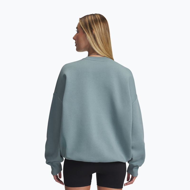 Moteriškas džemperis Under Armour Rival Fleece Varsity Crew serpentine/white 2