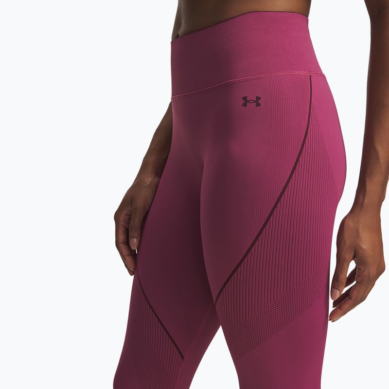 Moteriškos treniruočių tamprės Under Armour Vanish Seamless fuchsia dusk/dark maroon/dark maroon 4