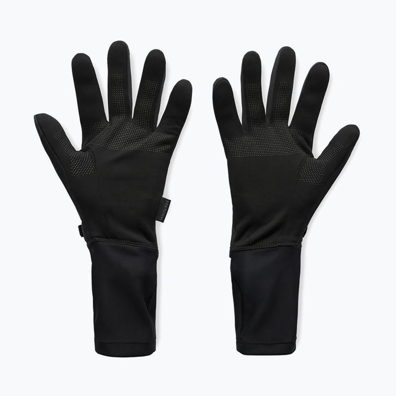Vyriškos bėgimo pirštinės Under Armour Storm Fleece Run black/black/reflective 2
