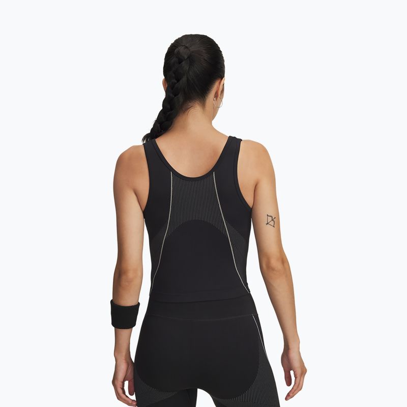 Moteriški treniruočių marškinėliai Under Armour Vanish Seamless Tank black/steel/steel 2