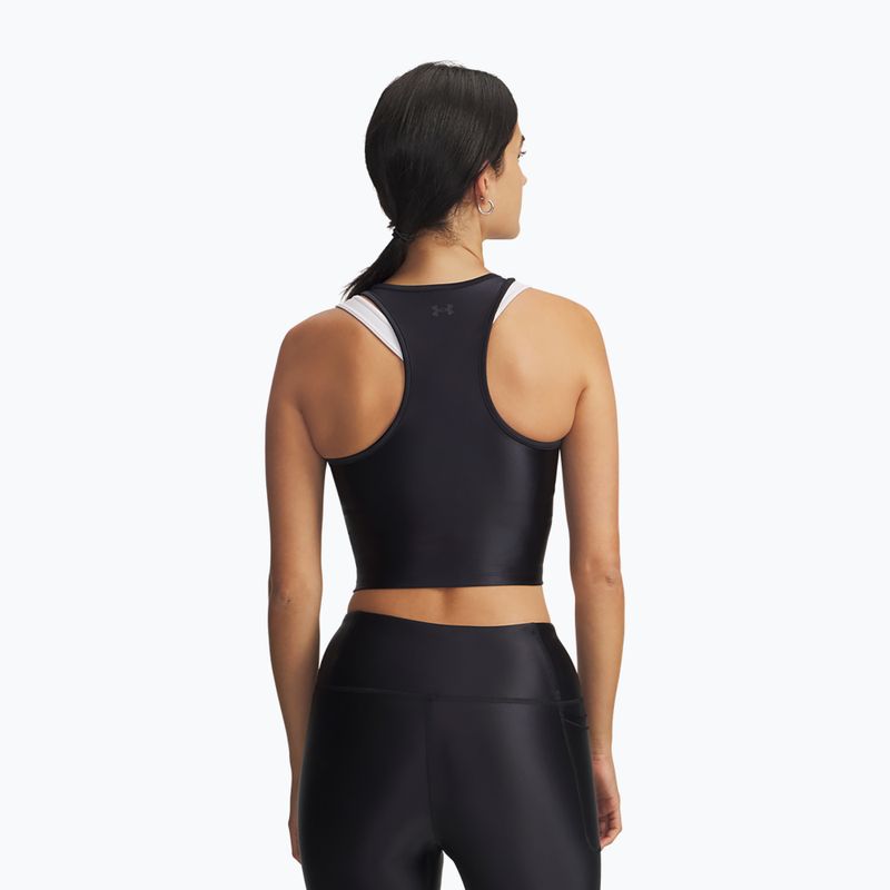 Moteriškas treniruočių topas Under Armour Motion Shine Tank black/jet gray 2