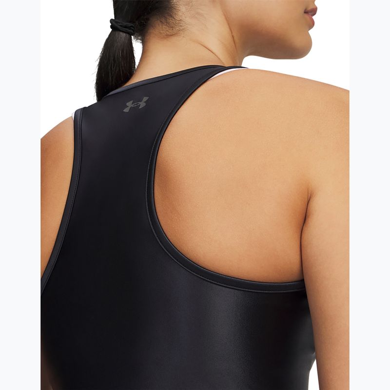 Moteriškas treniruočių topas Under Armour Motion Shine Tank black/jet gray 3