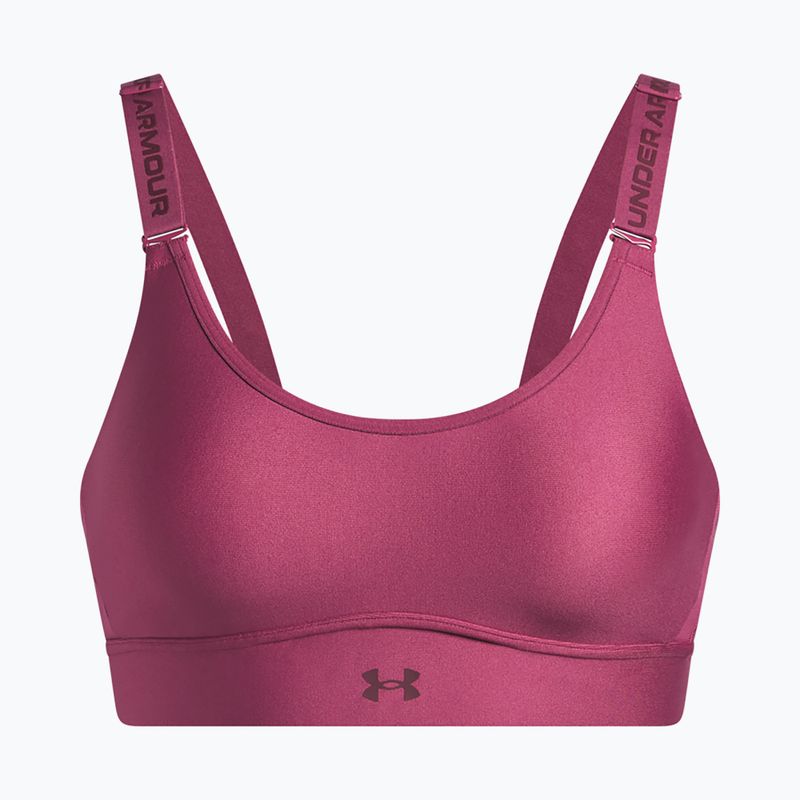 Sportinė liemenėlė Under Armour Infinity Mid fuchsia dusk/dark maroon 4