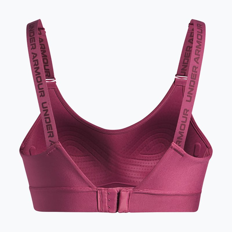 Sportinė liemenėlė Under Armour Infinity Mid fuchsia dusk/dark maroon 5