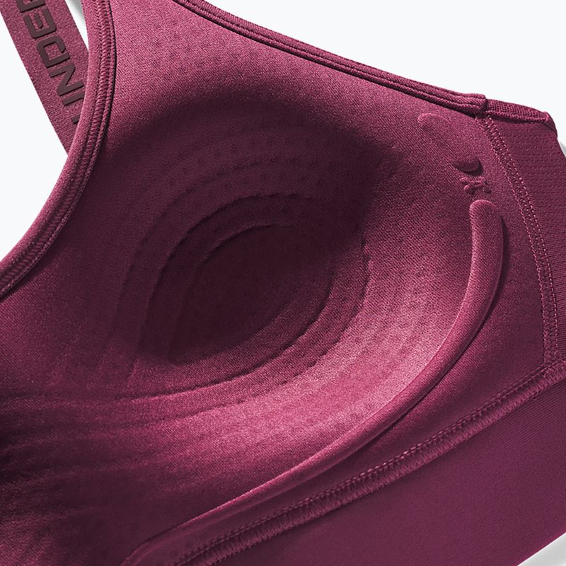 Sportinė liemenėlė Under Armour Infinity Mid fuchsia dusk/dark maroon 6