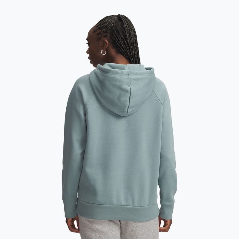 Moteriškas džemperis Under Armour Rival Fleece Big Logo Hoody serpentine/white 2