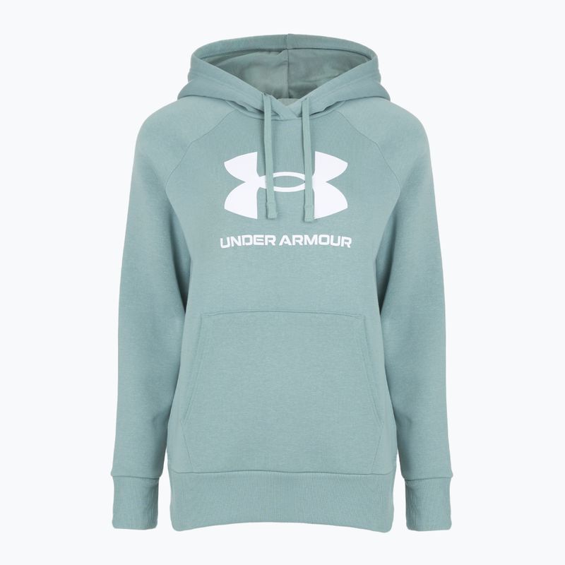 Moteriškas džemperis Under Armour Rival Fleece Big Logo Hoody serpentine/white 4