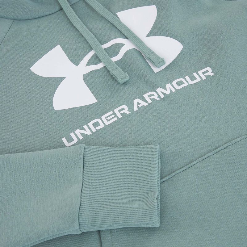 Moteriškas džemperis Under Armour Rival Fleece Big Logo Hoody serpentine/white 6