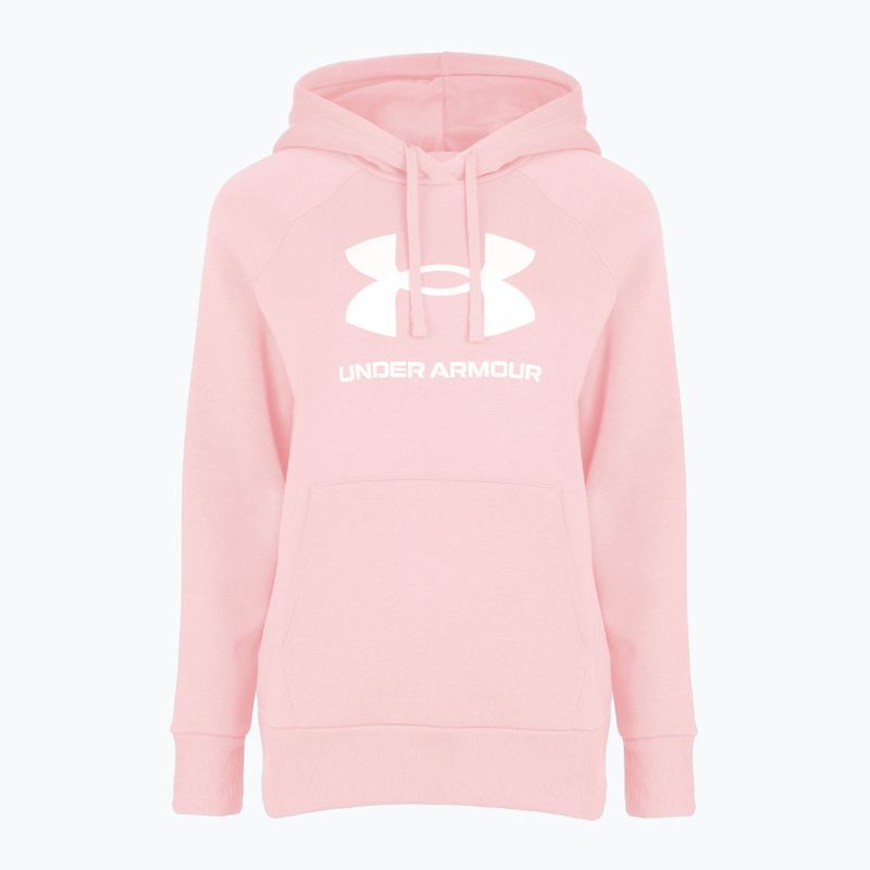 Moteriškas džemperis Under Armour Rival Fleece Big Logo Hoody prime pink/white 3