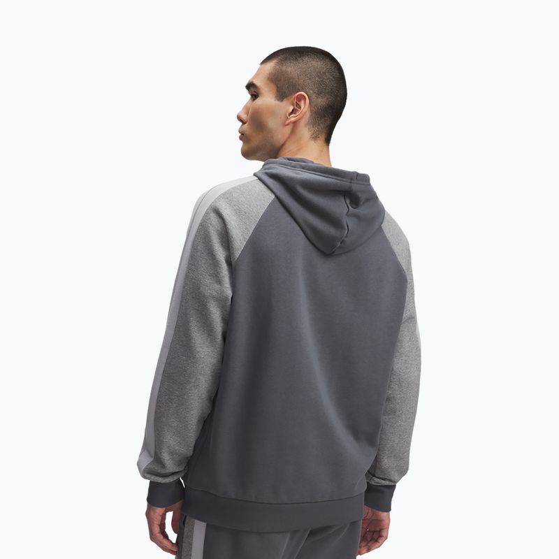 Vyriškas džemperis Under Armour Rival Fleece Colorblock Hoodie castlerock/mod gray/white 2
