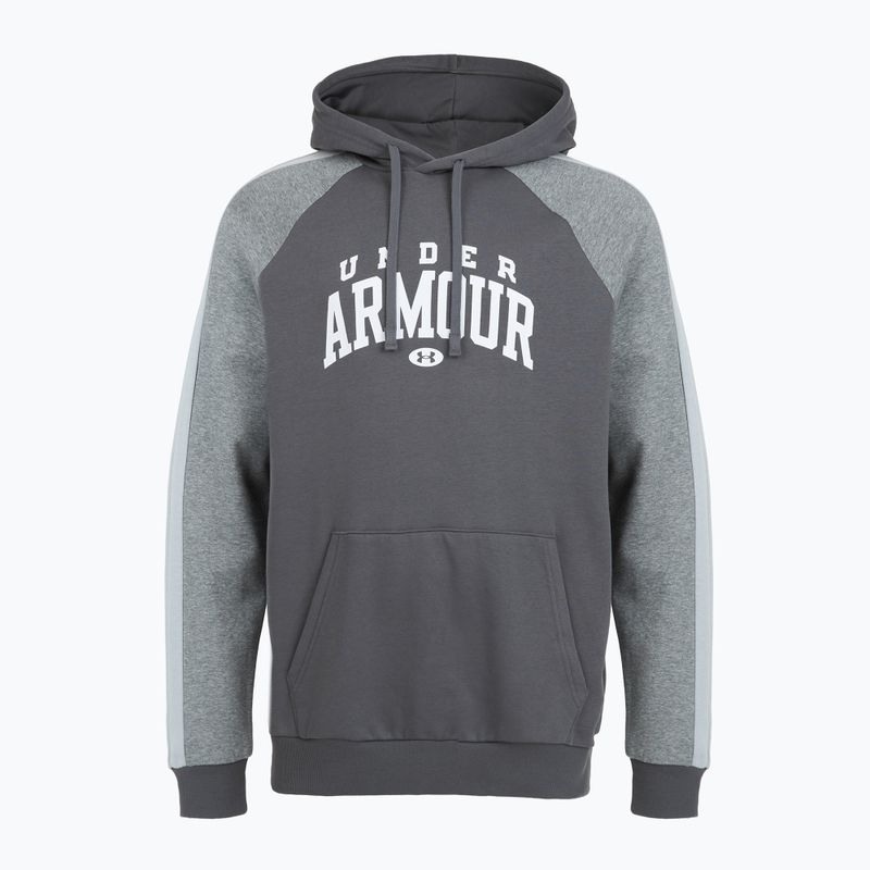 Vyriškas džemperis Under Armour Rival Fleece Colorblock Hoodie castlerock/mod gray/white 3