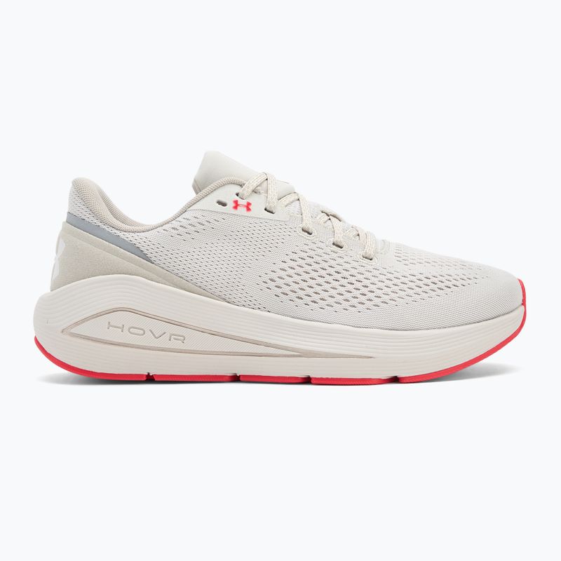 Moteriški bėgimo batai Under Armour Sonic 7 summit white/khaki base/racer red 2