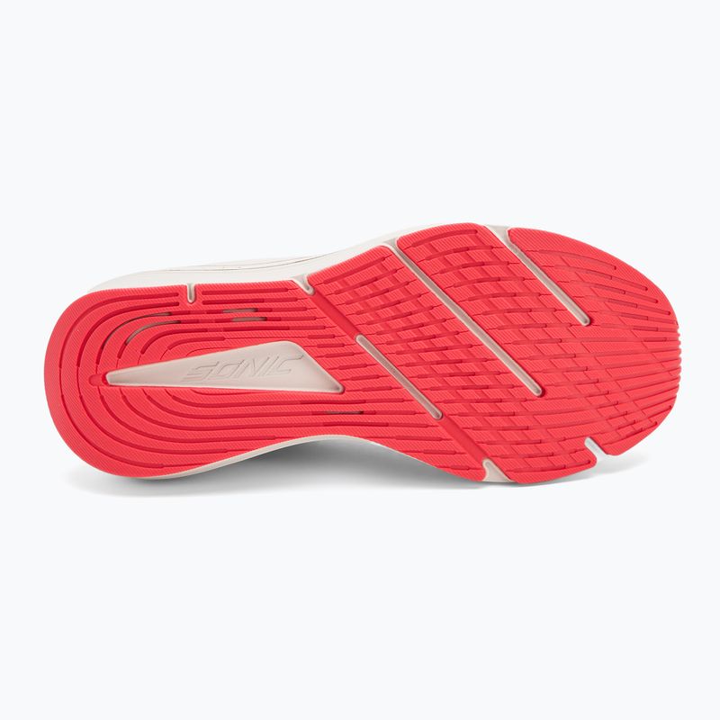 Moteriški bėgimo batai Under Armour Sonic 7 summit white/khaki base/racer red 4