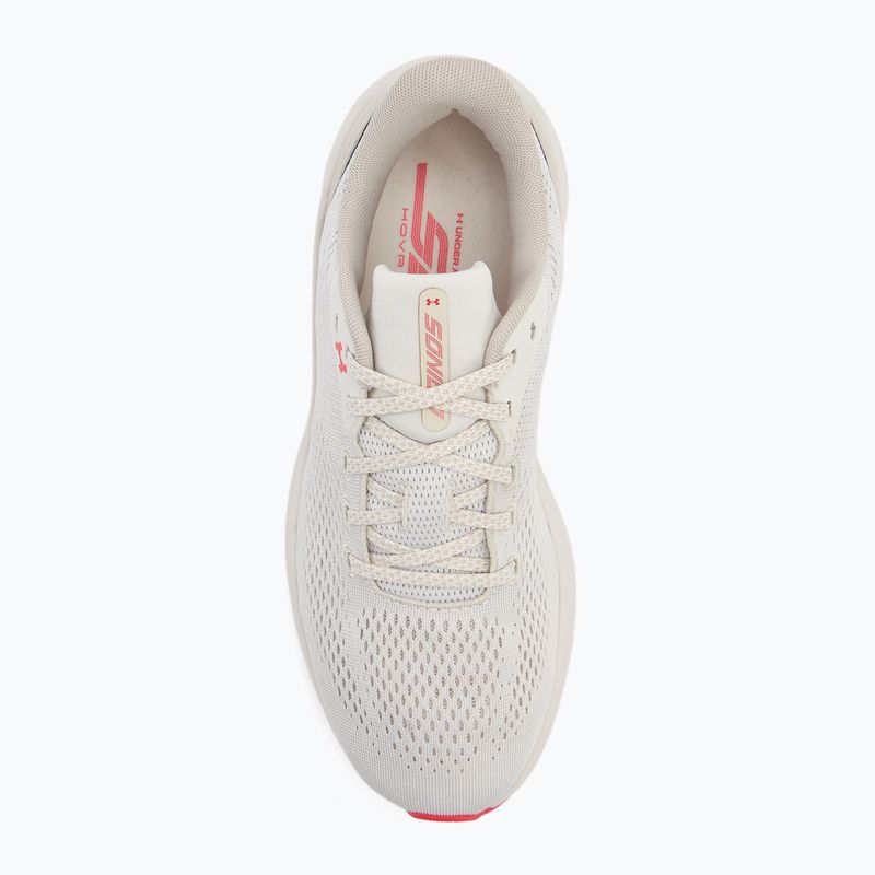 Moteriški bėgimo batai Under Armour Sonic 7 summit white/khaki base/racer red 5