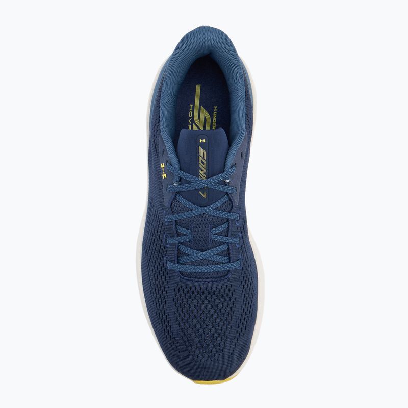 Vyriški bėgimo batai Under Armour Sonic 7 washed navy/nu blue/yellow shade 5