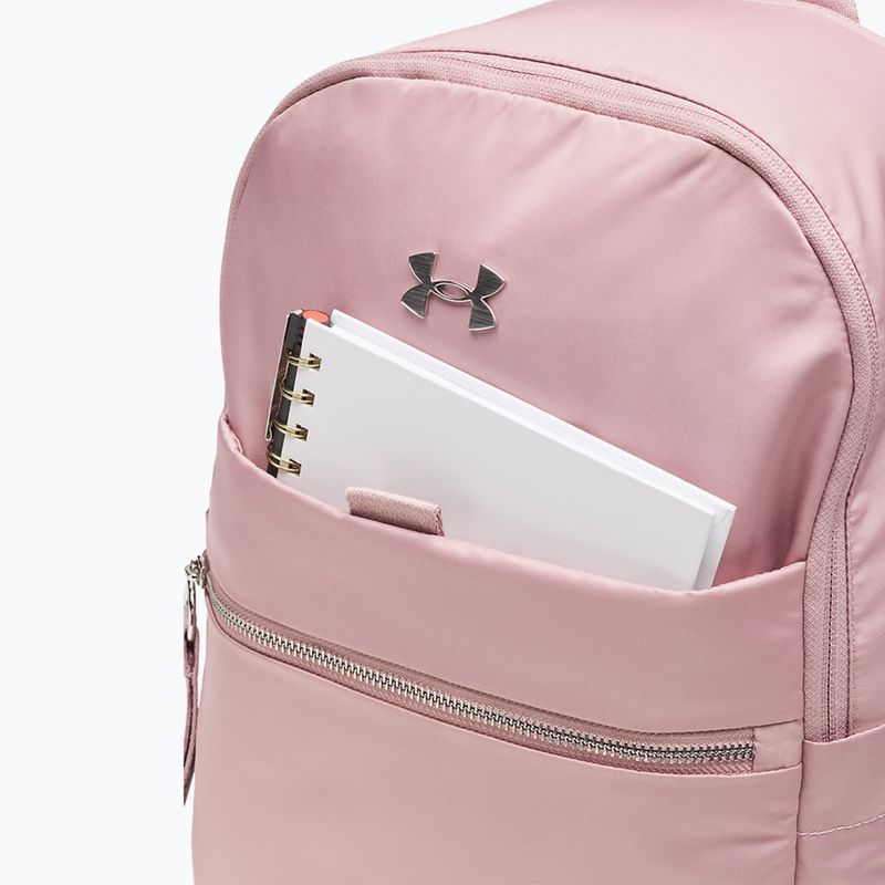 Moteriška kuprinė Under Armour Studio Campus BP tourmaline pink/metallic silver 3