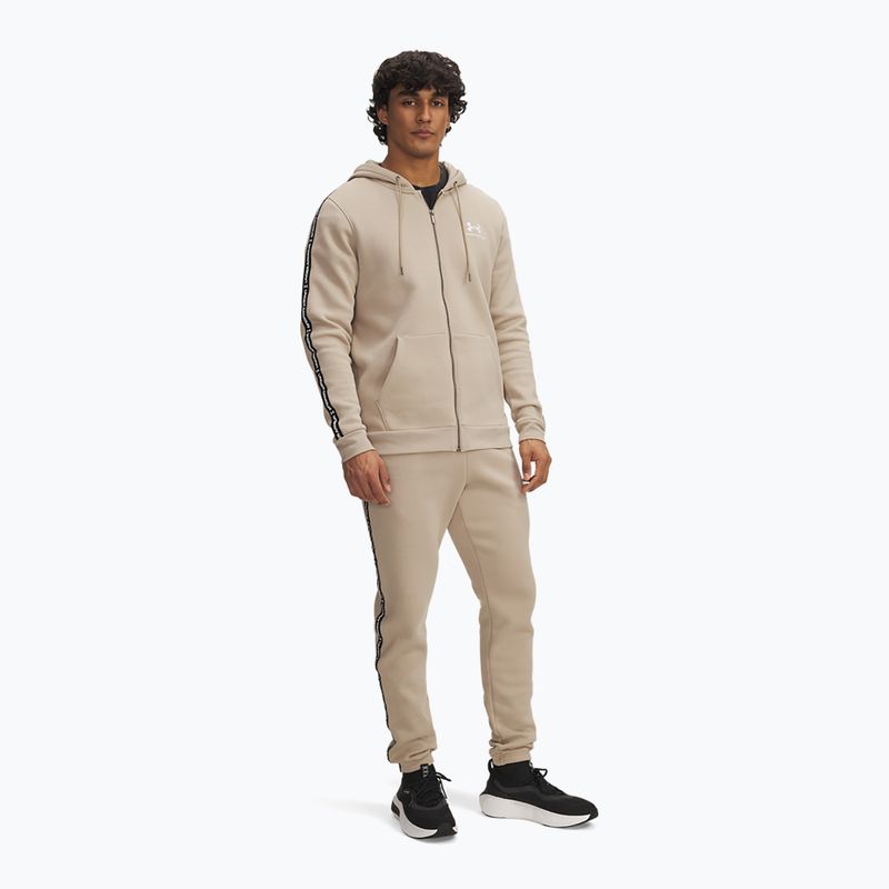 Vyriškos kelnės Under Armour Icon Fleece Jgr city khaki/white 2