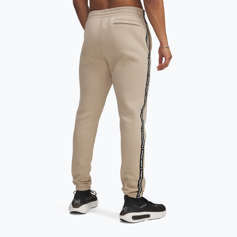 Vyriškos kelnės Under Armour Icon Fleece Jgr city khaki/white 3