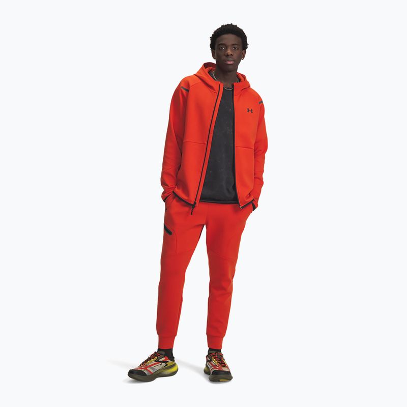 Vyriškos treniruočių kelnės Under Armour Unstoppable Fleece Jgr Surplus Orange Black 2