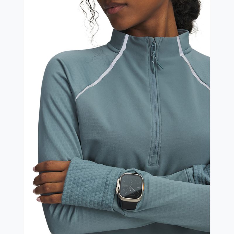 Moteriškas bėgimo džemperis Under Armour Pro Half Zip jasper blue/reflective 3