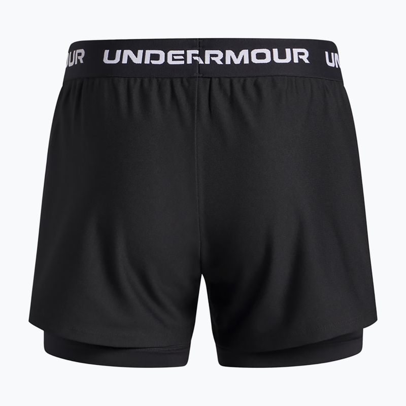 Treniruočių šortai vaikams Under Armour UA Tech Play Up 2IN1 Shorts black/black/white 2