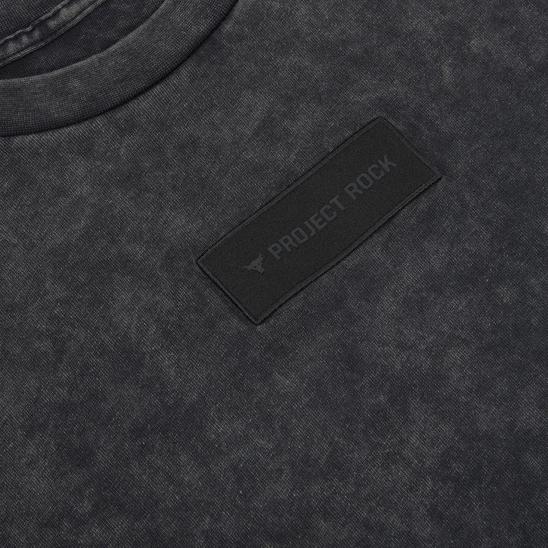 Vyriški treniruočių marškinėliai Under Armour Project Rock Heavyweight Oversized black 3