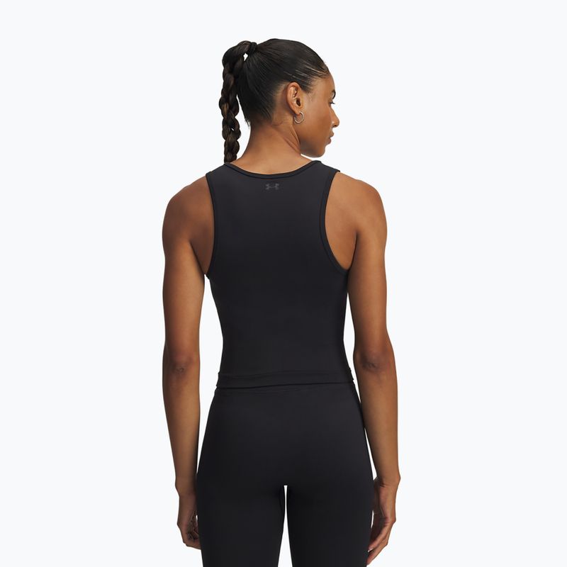 Moteriški treniruočių marškinėliai Under Armour Project Rock Seamless black/anthracite 2