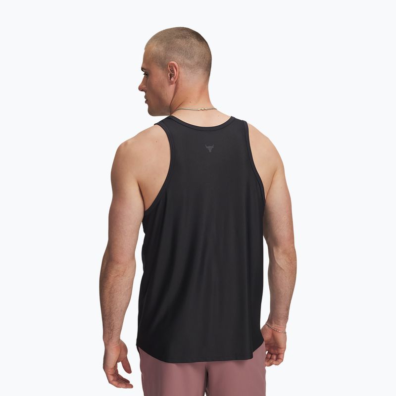 Vyriški treniruočių marškinėliai Under Armour Project Rock Iso Chill Tank black/anthracite 2