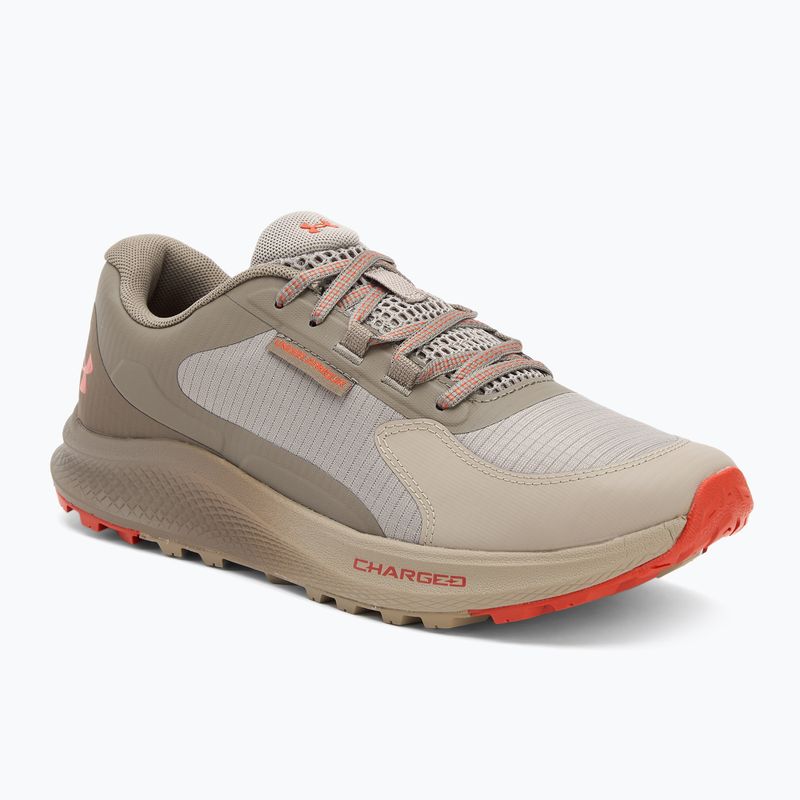 Vyriški bėgimo batai Under Armour Charged Bandit Trail 3 timberwolf taupe/taupe dusk/surplus orange