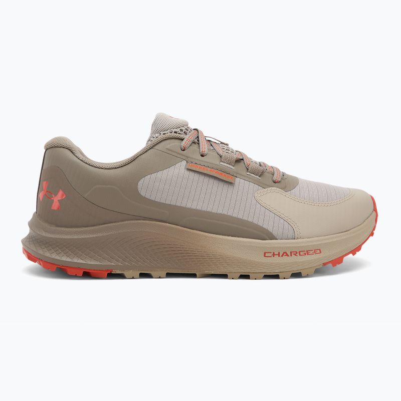 Vyriški bėgimo batai Under Armour Charged Bandit Trail 3 timberwolf taupe/taupe dusk/surplus orange 2