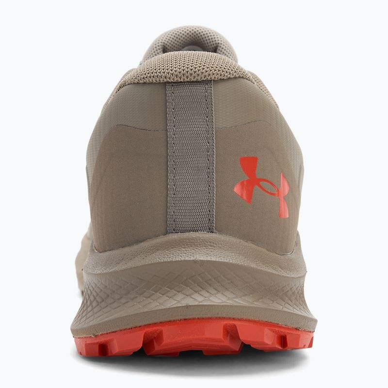 Vyriški bėgimo batai Under Armour Charged Bandit Trail 3 timberwolf taupe/taupe dusk/surplus orange 6