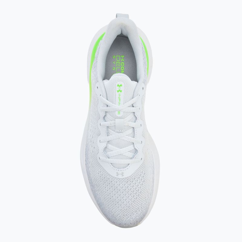Vyriški bėgimo batai Under Armour Infinite distant gray/halo gray/hyper green 5