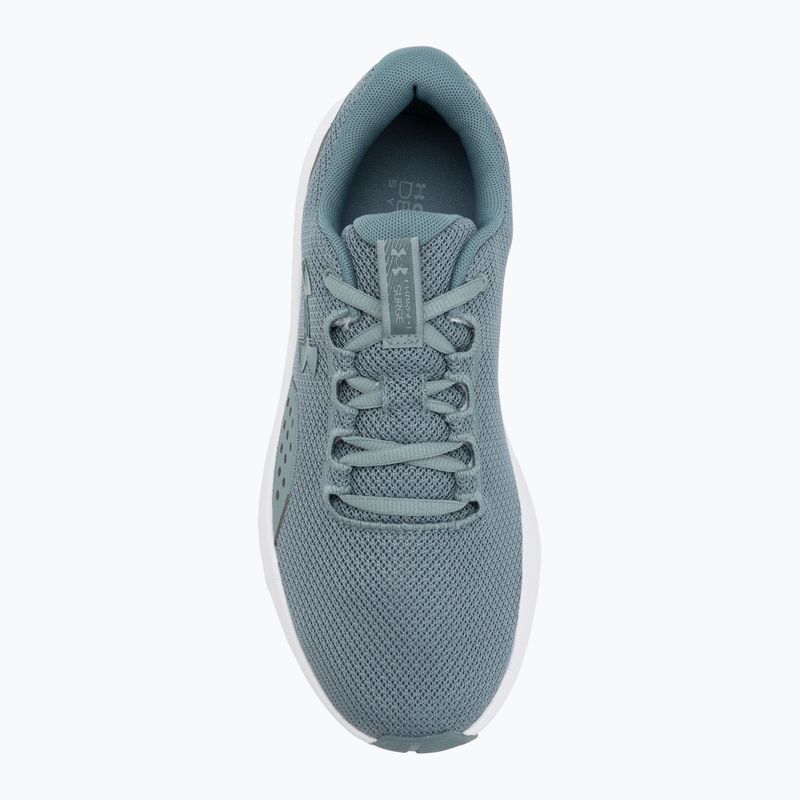 Vyriški bėgimo batai Under Armour Charged Surge 4 serpentine/jasper blue/jasper blue 5