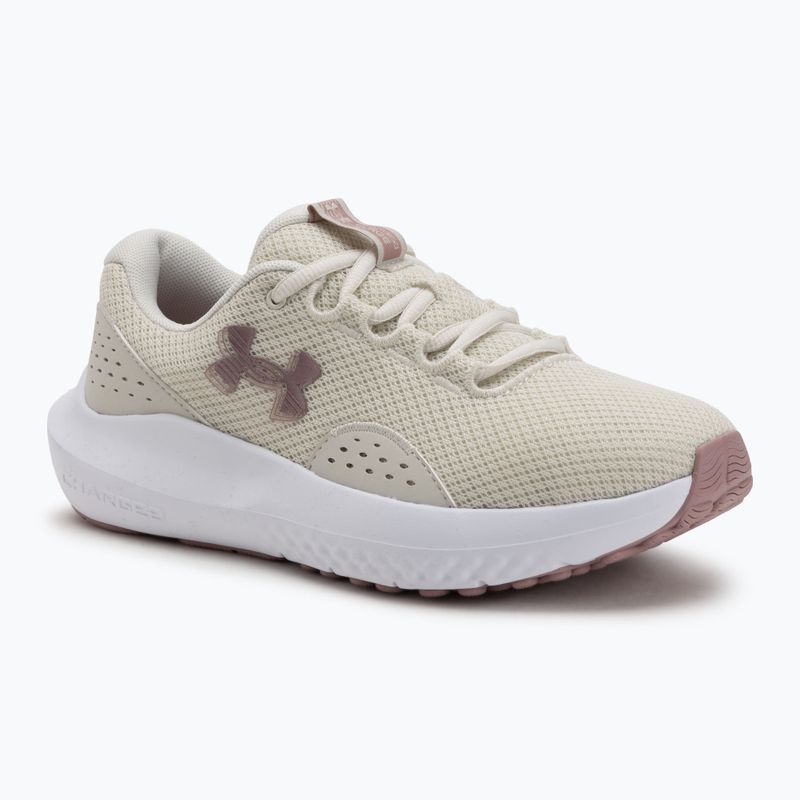 Moteriški bėgimo batai Under Armour Charged Surge 4 summit white/tourmaline pink/metallic tourmaline pink
