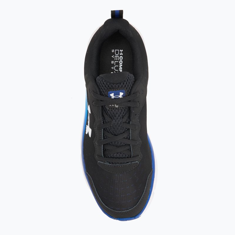 Vyriški bėgimo batai Under Armour Charged Assert 10 black/royal/white 5