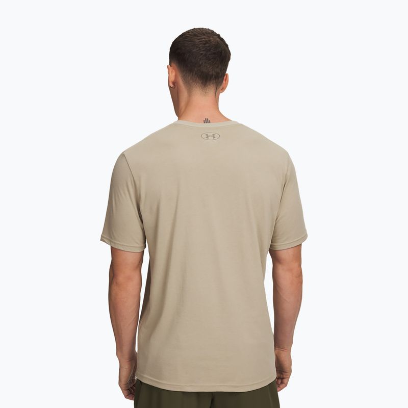 Vyriški marškinėliai Under Armour Sportstyle Left Chest city khaki/taupe dusk 2