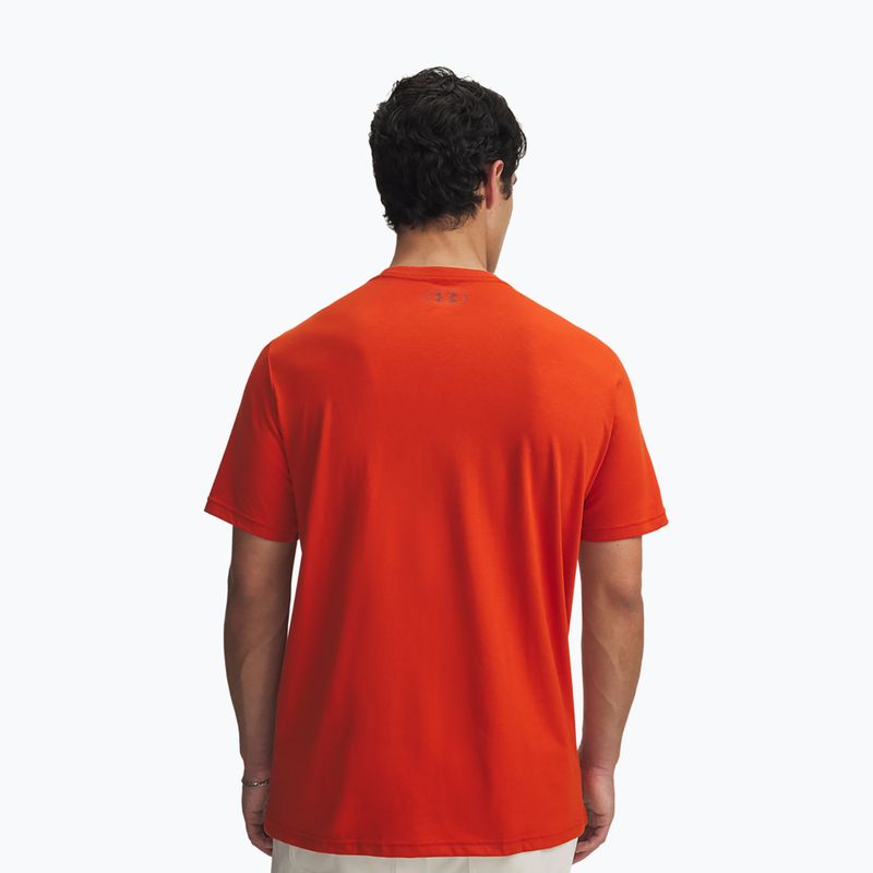 Vyriški marškinėliai Under Armour Sportstyle Left Chest surplus orange/cinna red 2