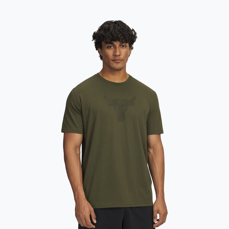 Vyriški treniruočių marškinėliai Under Armour Project Rock Payoff Graphic expedition green/black