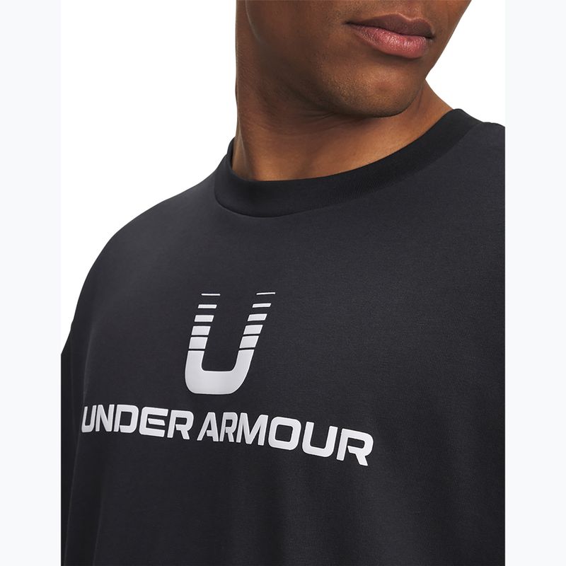 Vyriški marškinėliai Under Armour Logo Heayweight black/white 3