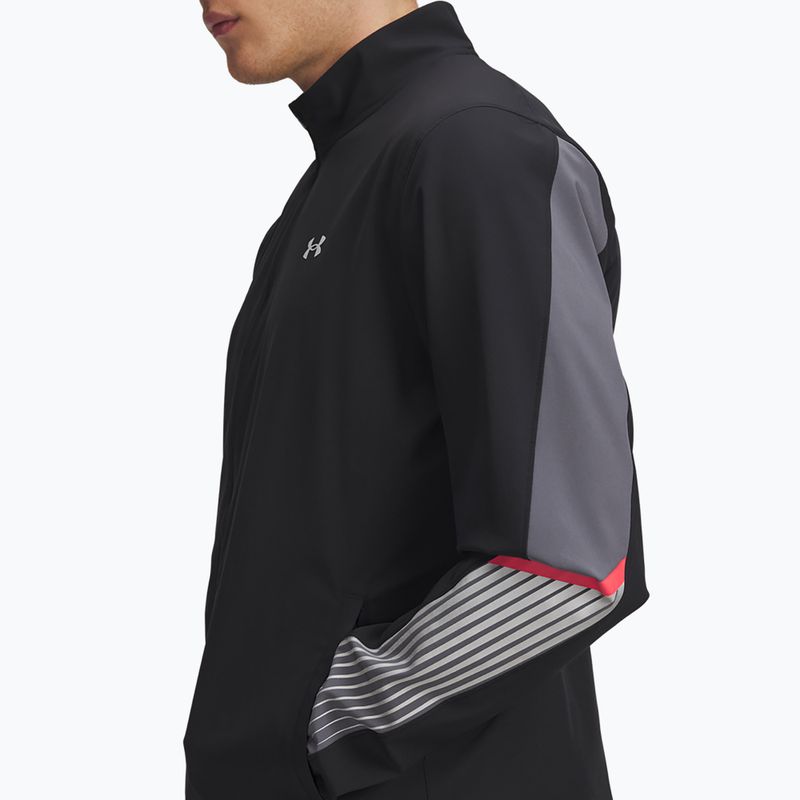 Vyriška bėgimo striukė Under Armour Velociti Storm black/castlerock/reflective 3